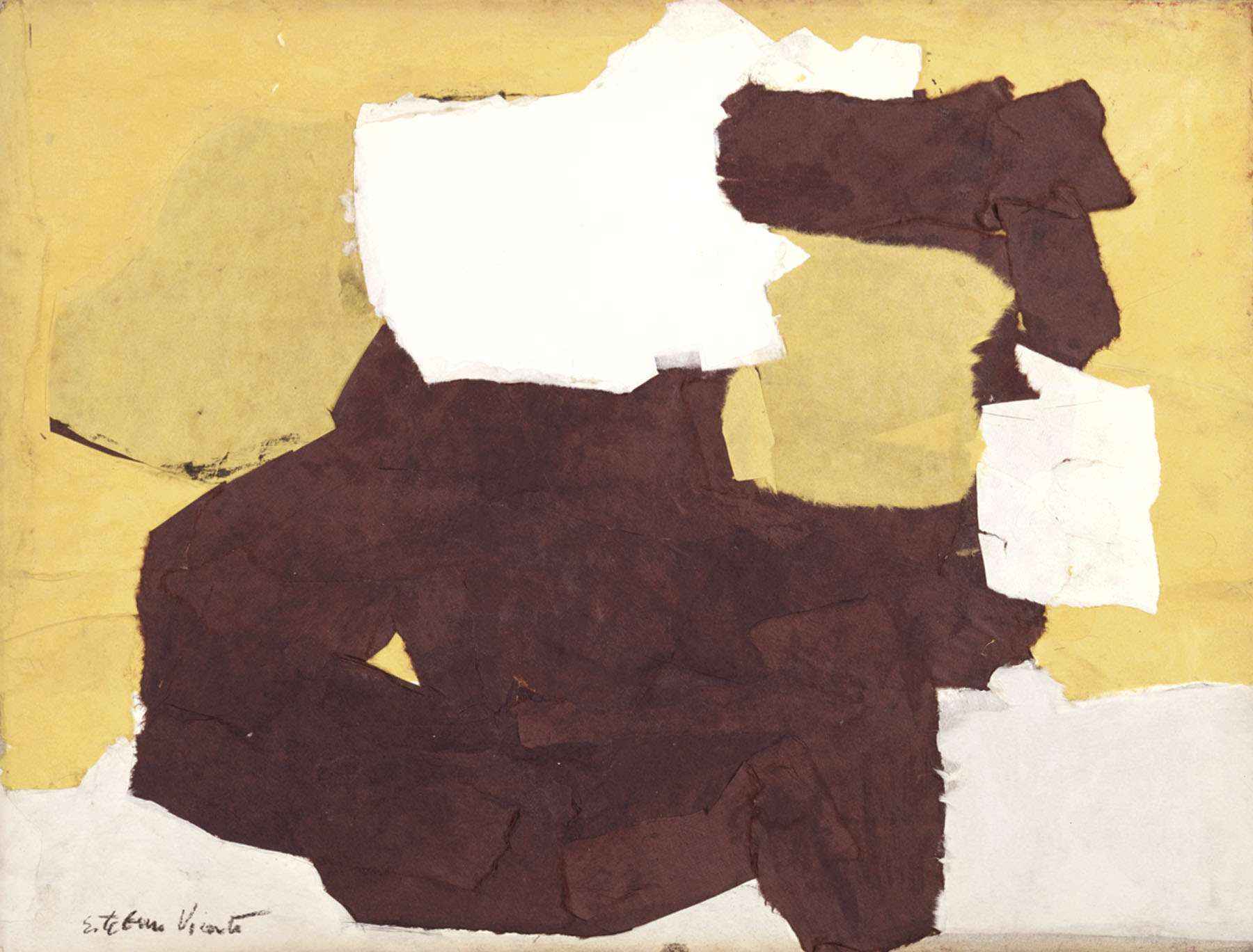 Yellow, Brown, and White